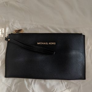 Navy Michael Kors wristlet